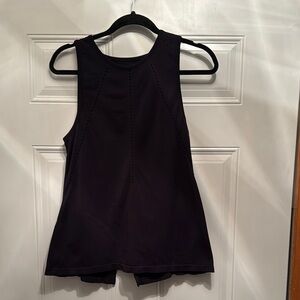 Athleta Black Tank Top with Open Back size small